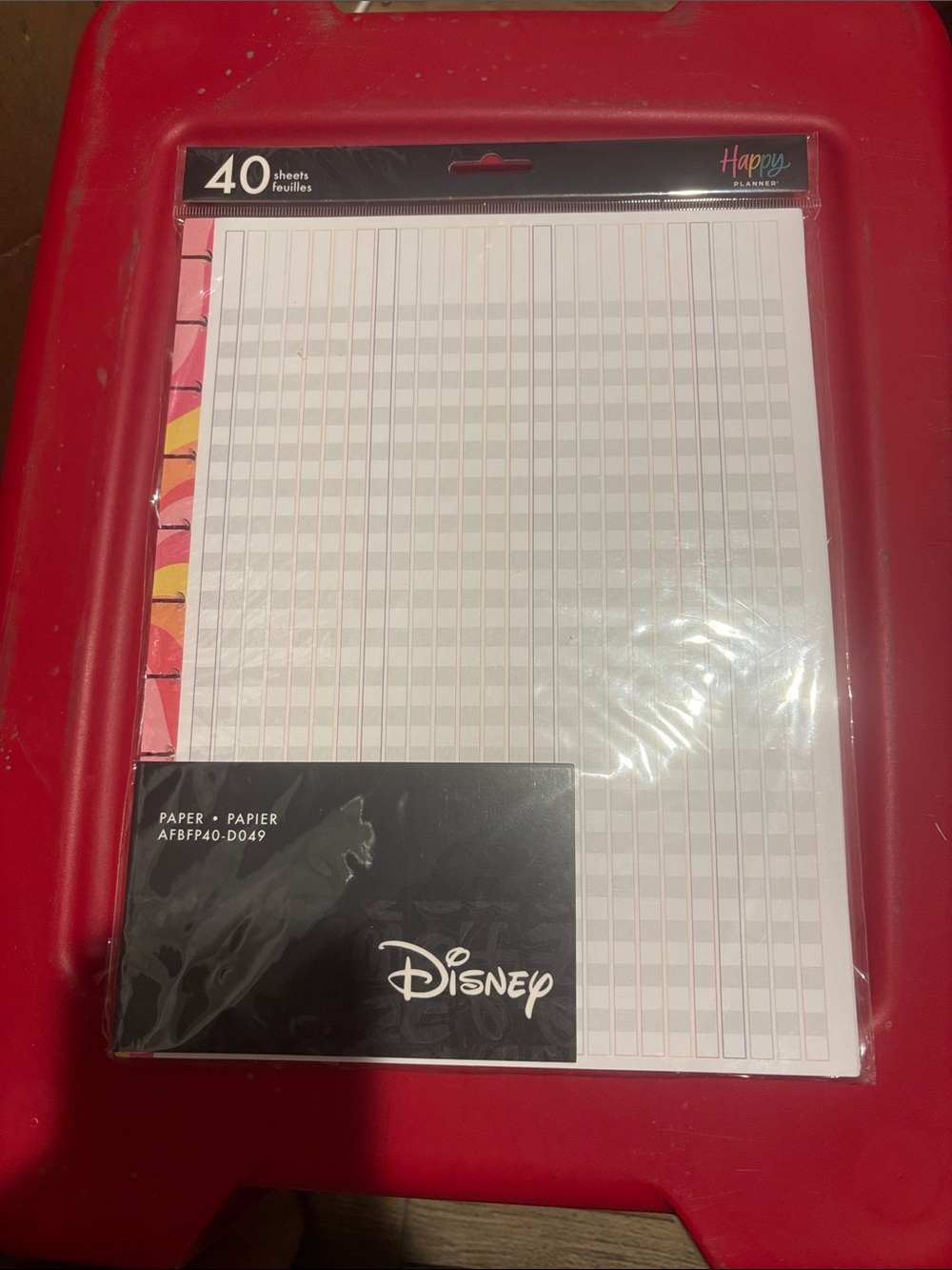 Disney Lined Planner Refill Paper with Pink and Yellow Accent
